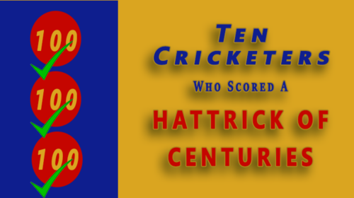 Ten Cricketers Who scored 3 or more consecutive ODI hundreds(hattrick of tons)