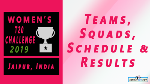 womens t20 challenge 2019 teams squads schedule results jaipur india