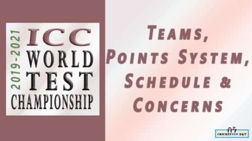 ICC World Test Championship Teams Points System Schedule concerns feature new