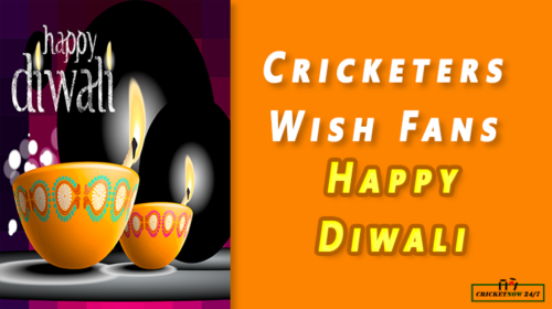 Cricketers wish fans happy diwali