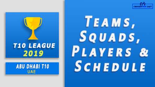 2019 T10 Abu Dhabi Teams Players Squads Schedule feature