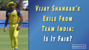 Is Vijay Shankar's exile from Team India fair feature