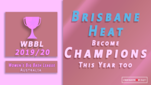 WBBL 2019 20 Final Brisbane Heat Beat Adelaide Strikers to become WBBL champions
