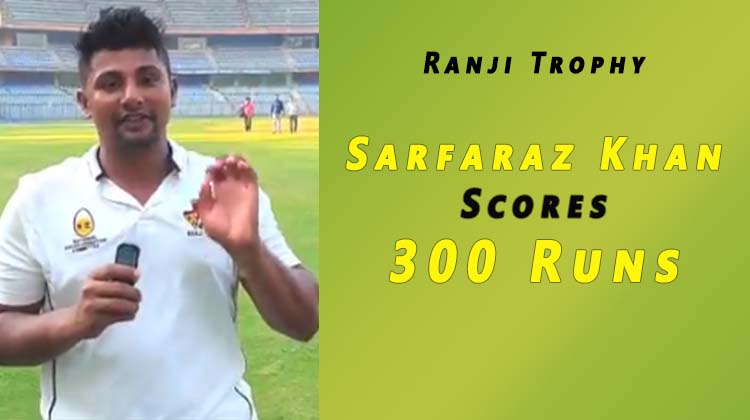Sarfaraz Khan joins triple-centurion club, Mumbai takes first innings lead.