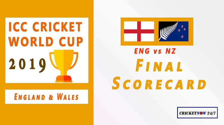 ICC Cricket World Cup 2019 ENG vs NZ final scorecard match summary feature