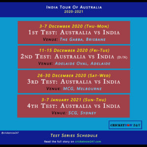 India Vs Australia 2022 Schedule India Tour Of Australia 2020-21 Full Schedule (T20I,Test,Odi) – Cricket Now  24/7